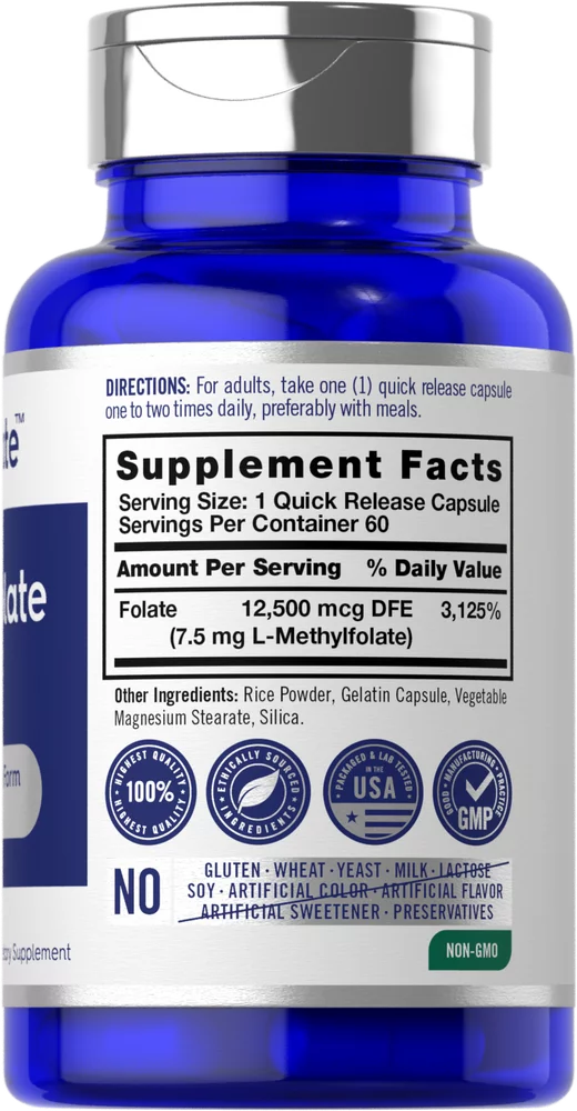 Methylfolate 7.5 mg, 60 Capsules Z43884