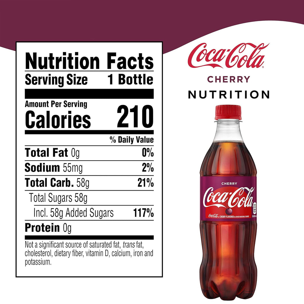 Cherry Soda Soft Drink, 16.9 fl oz, 12 Pack B916
