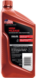 Valvoline High Mileage with MaxLife Technology SAE 5W-30 Synthetic Blend Motor Oil 1 QT (Pack of 2)