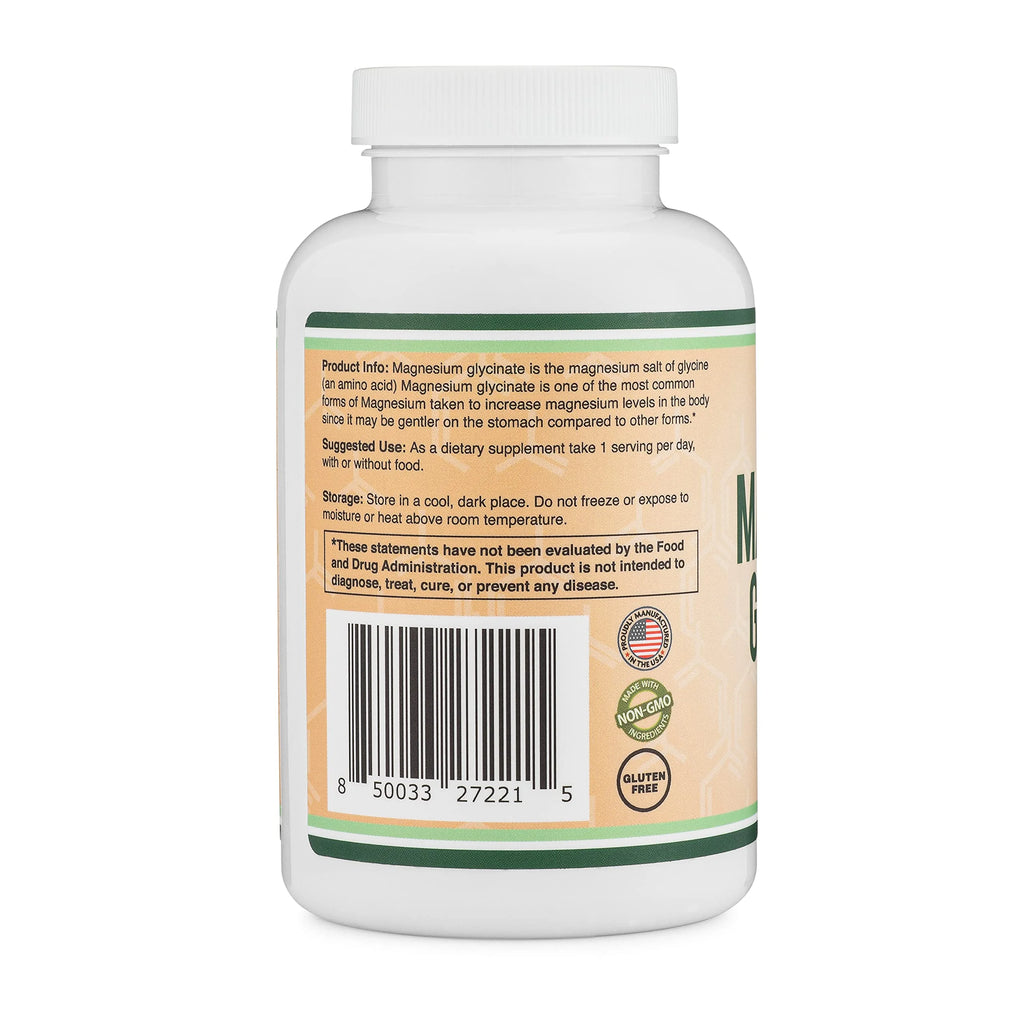 Magnesium Glycinate 400mg, 180 Capsules, High Absorption I59648