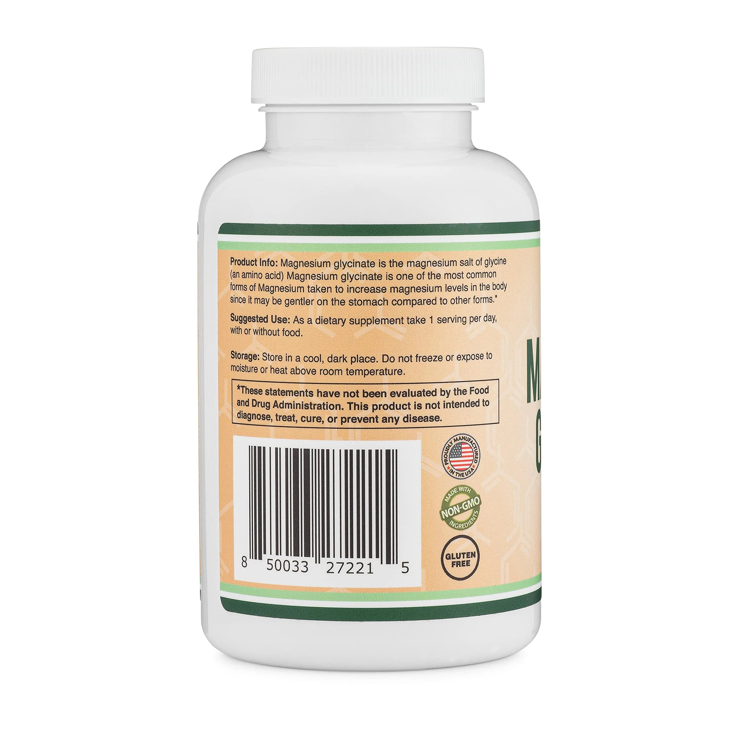 Magnesium Glycinate 400mg, 180 Capsules, High Absorption I59648
