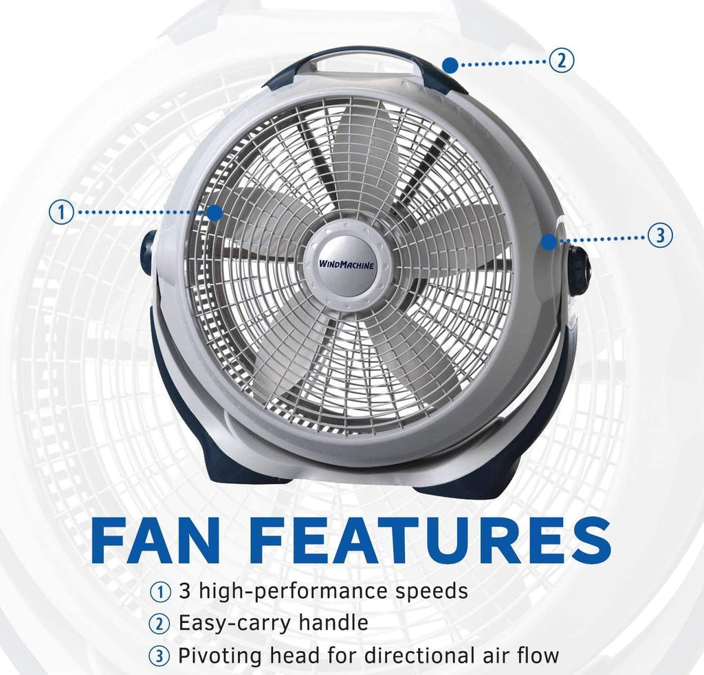20" Air Circulator, Black J8088