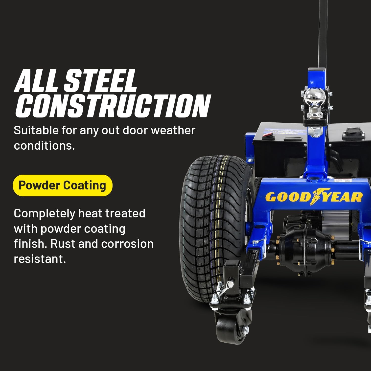 Electric Trailer Dolly 7500lbs Max Trailer Weight, All-Terrain Wheels H495514