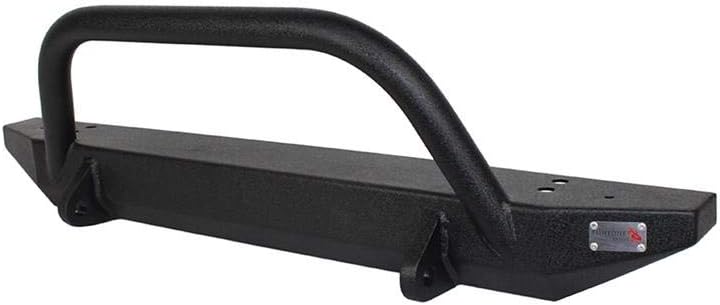 Jeep TJ Front Bumper with Winch Guard 97-06 Wrangler Steel Black Textured W1380