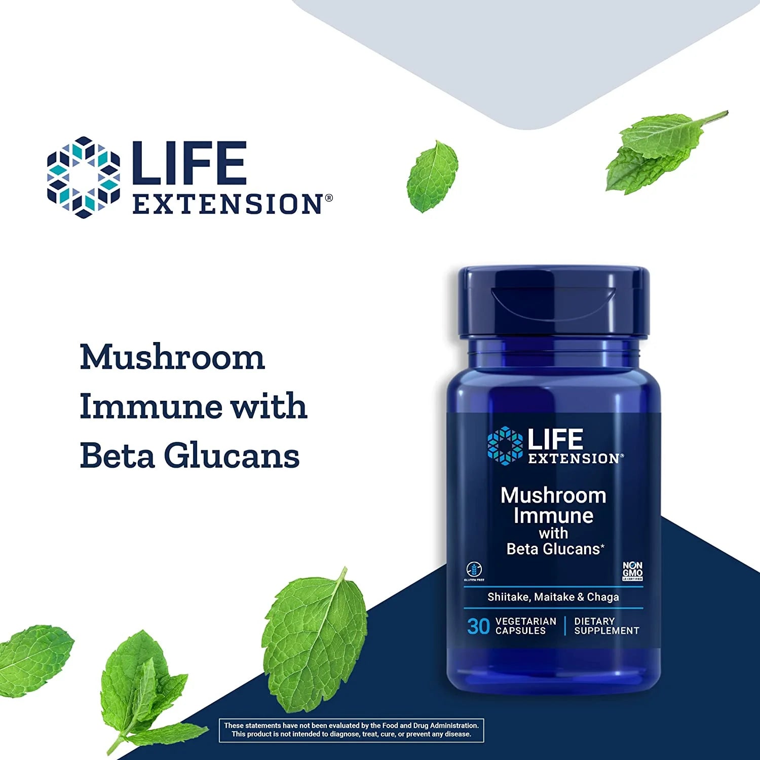 Mushroom Immune Supplement with Beta Glucans S64358