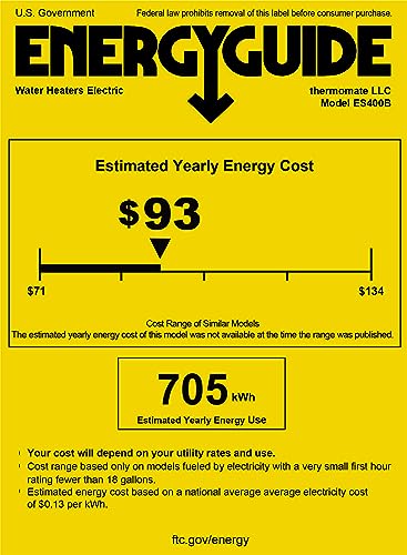 Mini Tank Water Heater Electric 2.5 Gallon Under Sink, 120V R631