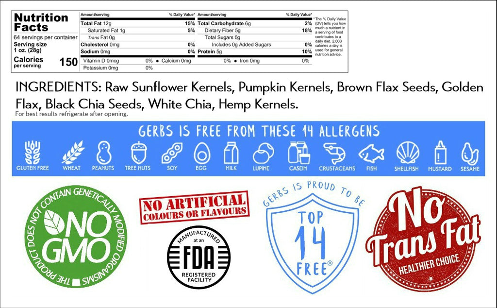 Dried Fruit, Seed, Salad, Trail & Snack Mixes, Allergy Free, Vegan, Keto Friendly J1062