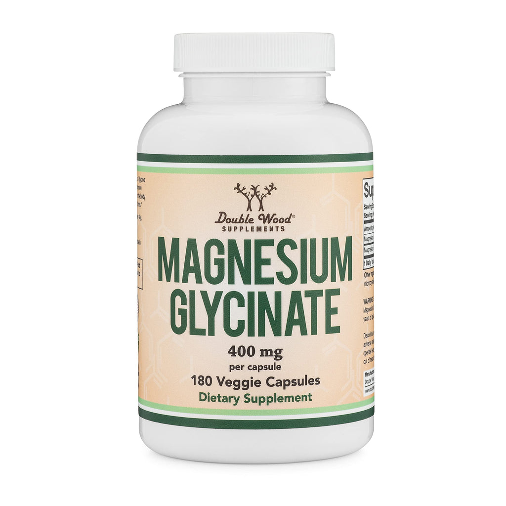 Magnesium Glycinate 400mg, 180 Capsules, High Absorption I59648