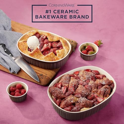 Ceramic Bakeware Set with Lids, 10-Piece, Oven and Dishwasher Safe K2731