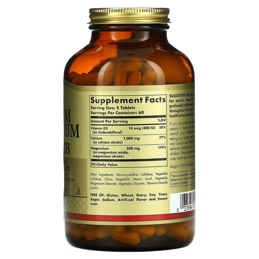 Calcium Magnesium with Vitamin D3, 300 Tablets C572