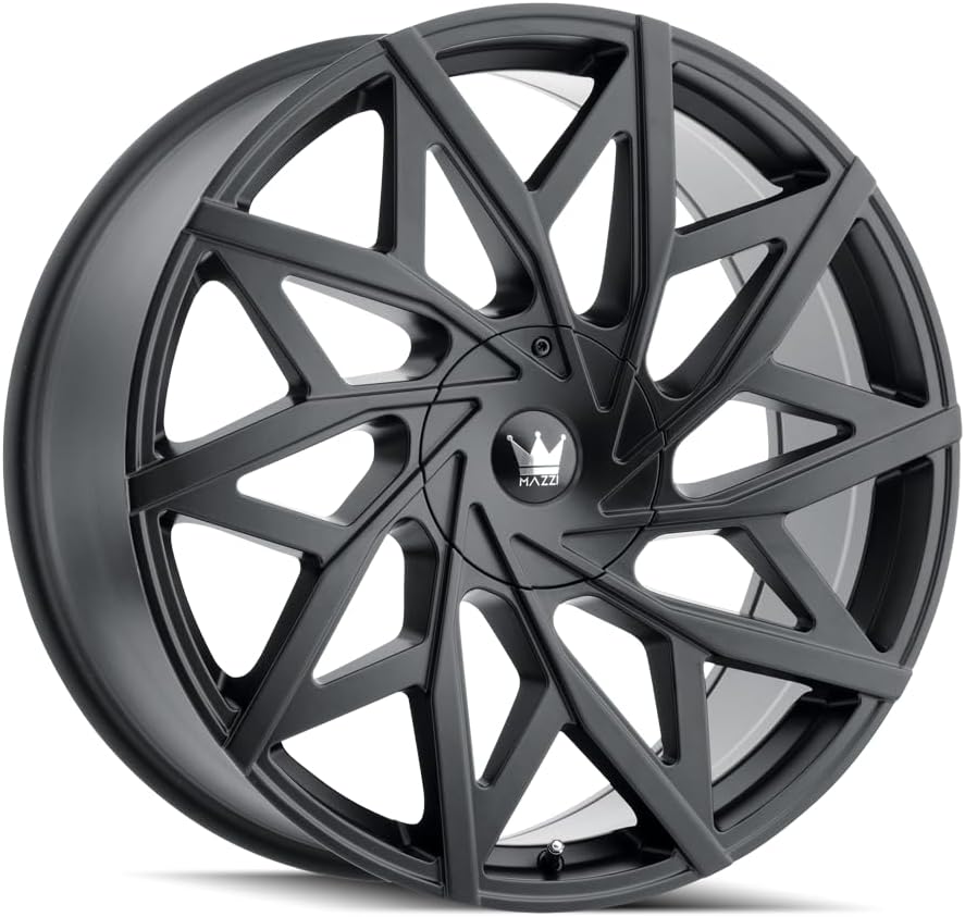 Mazzi Big Easy 372 18" Inch 5x4.33/4.53 Wheel Rim 18x8 +35mm Black
