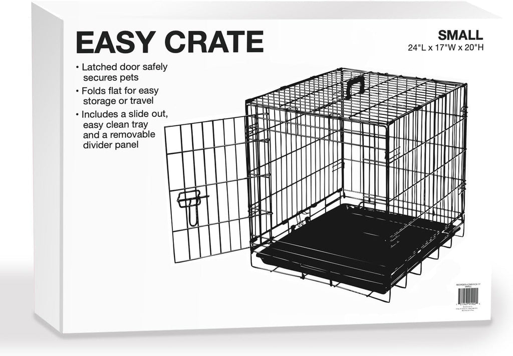 Dog Crate for Pets, Black, Medium-Large Y23192
