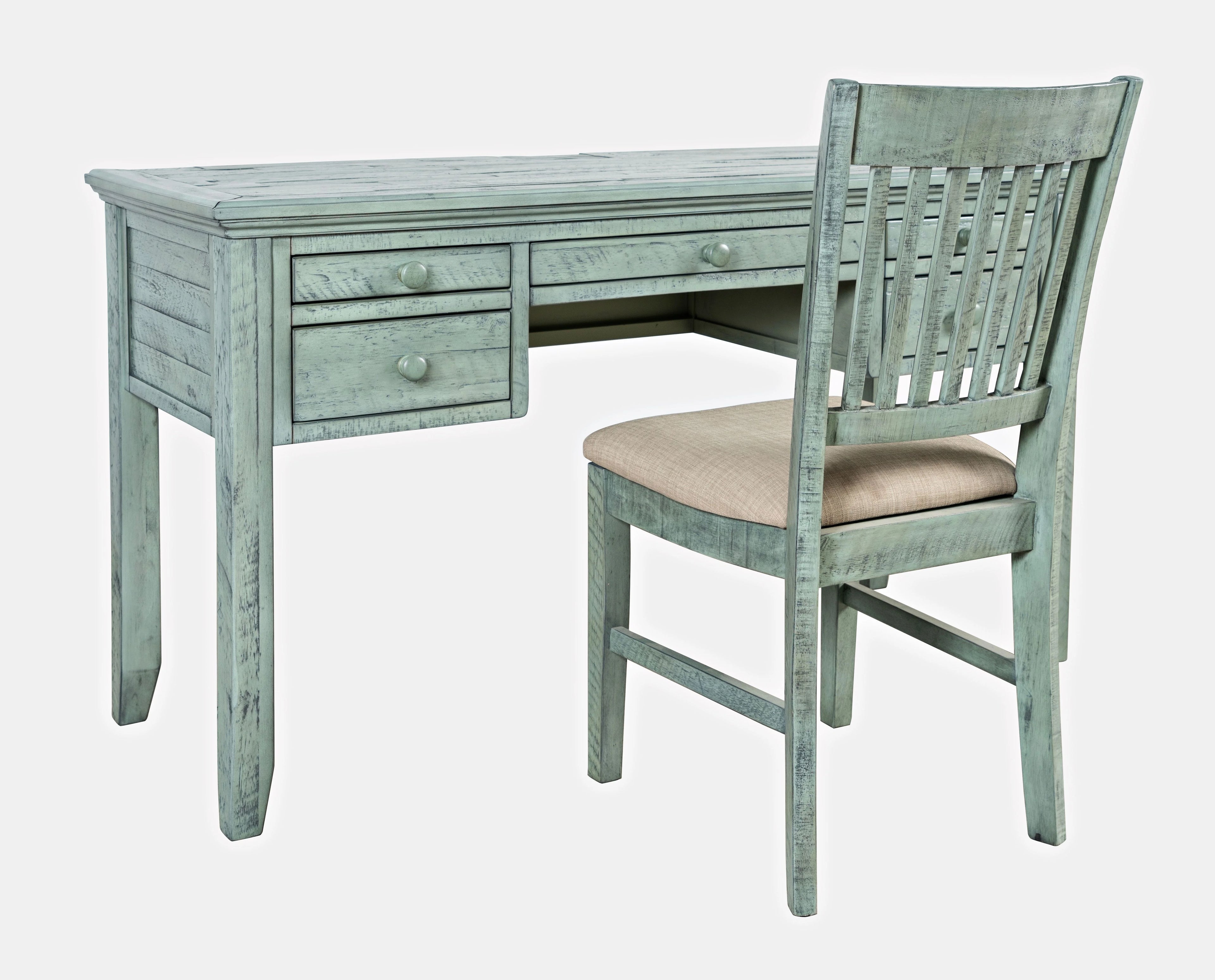 Coastal USB Charging Desk and Chair Set B8812