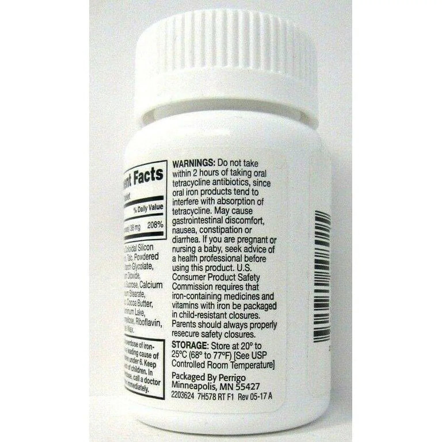 Ferrous Gluconate Tablets 324 mg, 100 Count (Pack of 6) B9615