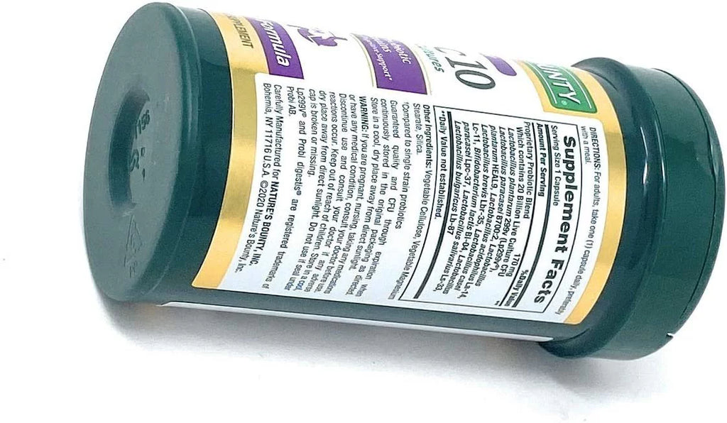 Probiotic 10 Capsules for Digestive, Immune and Respiratory Support B132