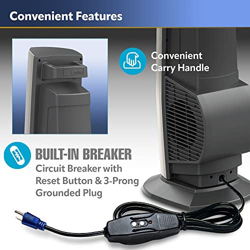 42" Portable Outdoor Tower Fan with Bluetooth, 4 Speeds, Night Mode S341