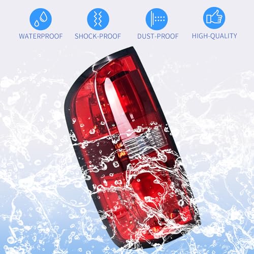 Tail Light Assembly for 2015-2022 Chevy Colorado Halogen, Red Clear Lens, Left Driver Side K83166