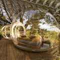 Inflatable Bubble Camping Tent, Transparent Inflatable Room Tent with Single Tunnel Dome for Garden Hotel with Blower