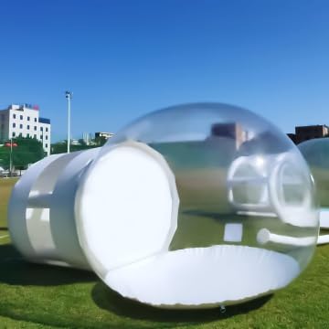 Outdoor Inflatable Bubble Camping Tent,Camping Tent Transparent,Clear Dome Camping Cabin with Quiet Air Blower for Indoor/Outdoor Family Backyard