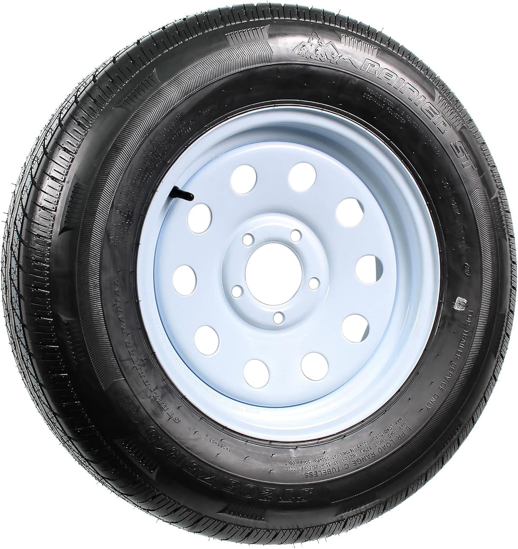 Radial Trailer Tire on Rim ST205/75R15 5 Lug Wheel W5806