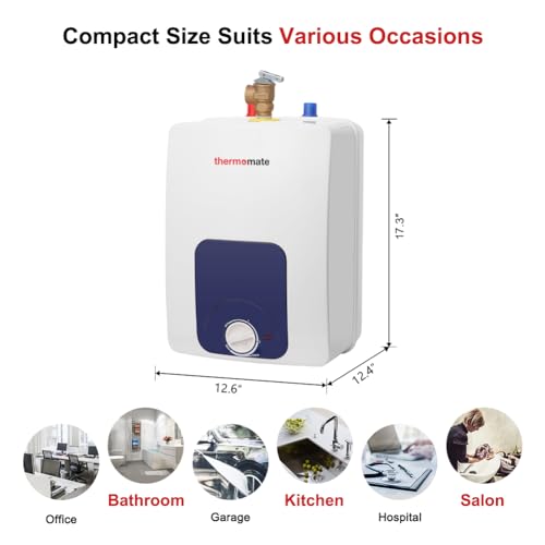 Mini Tank Water Heater Electric 2.5 Gallon Under Sink, 120V R631