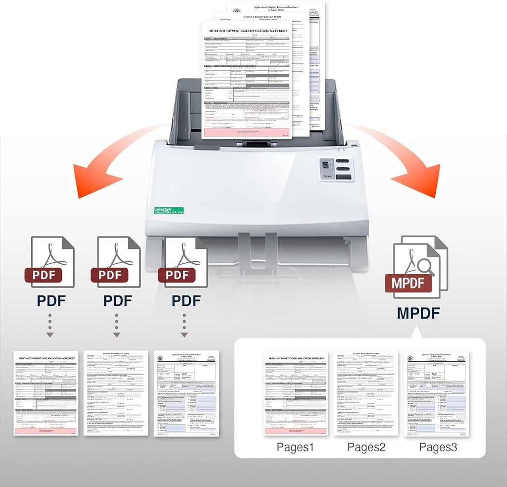 Duplex Document Scanner for PC and Mac T456
