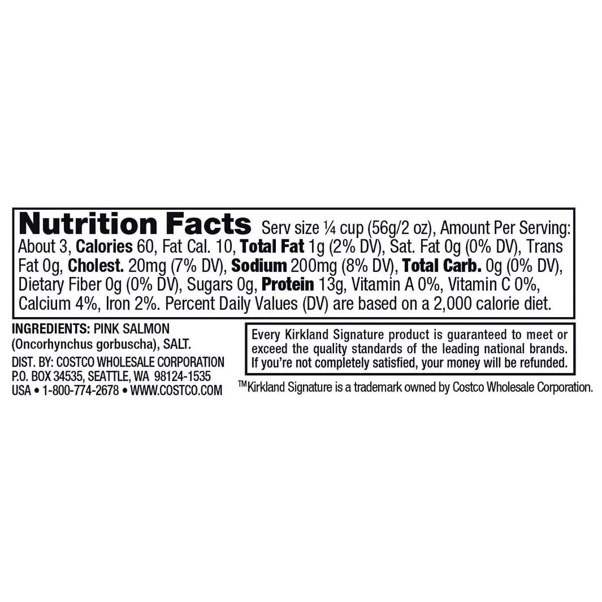 Wild Alaskan Pink Salmon, 6 oz, 6-count A43967