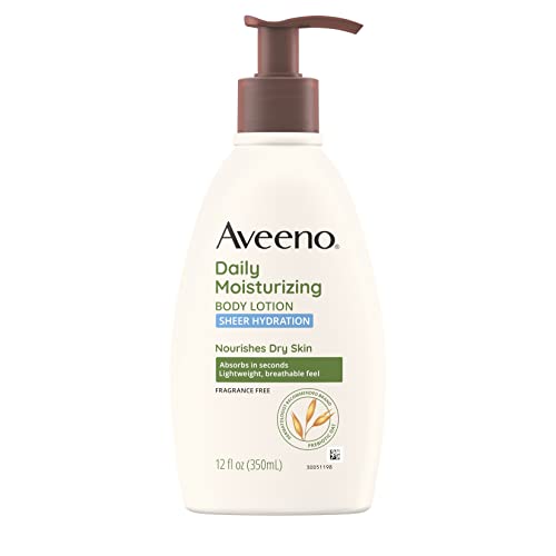 Daily Moisturizing Fragrance-Free Lotion with Prebiotic Oat, 12 fl. oz (Pack of 2) O443