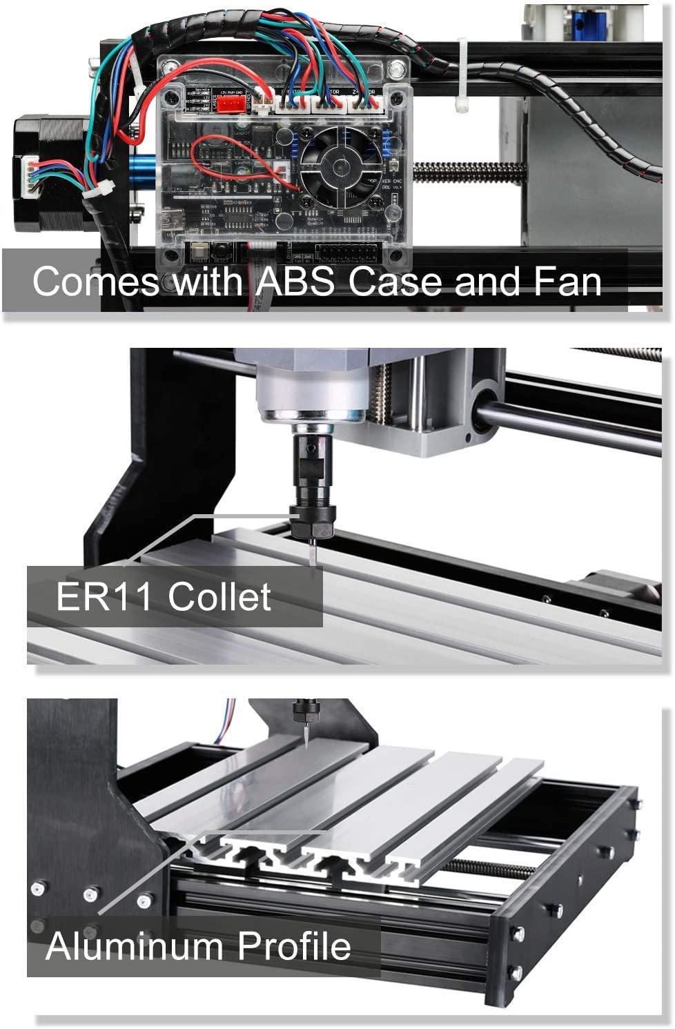 CNC Router Machine with Brushless Motor Spindle Kit W3668