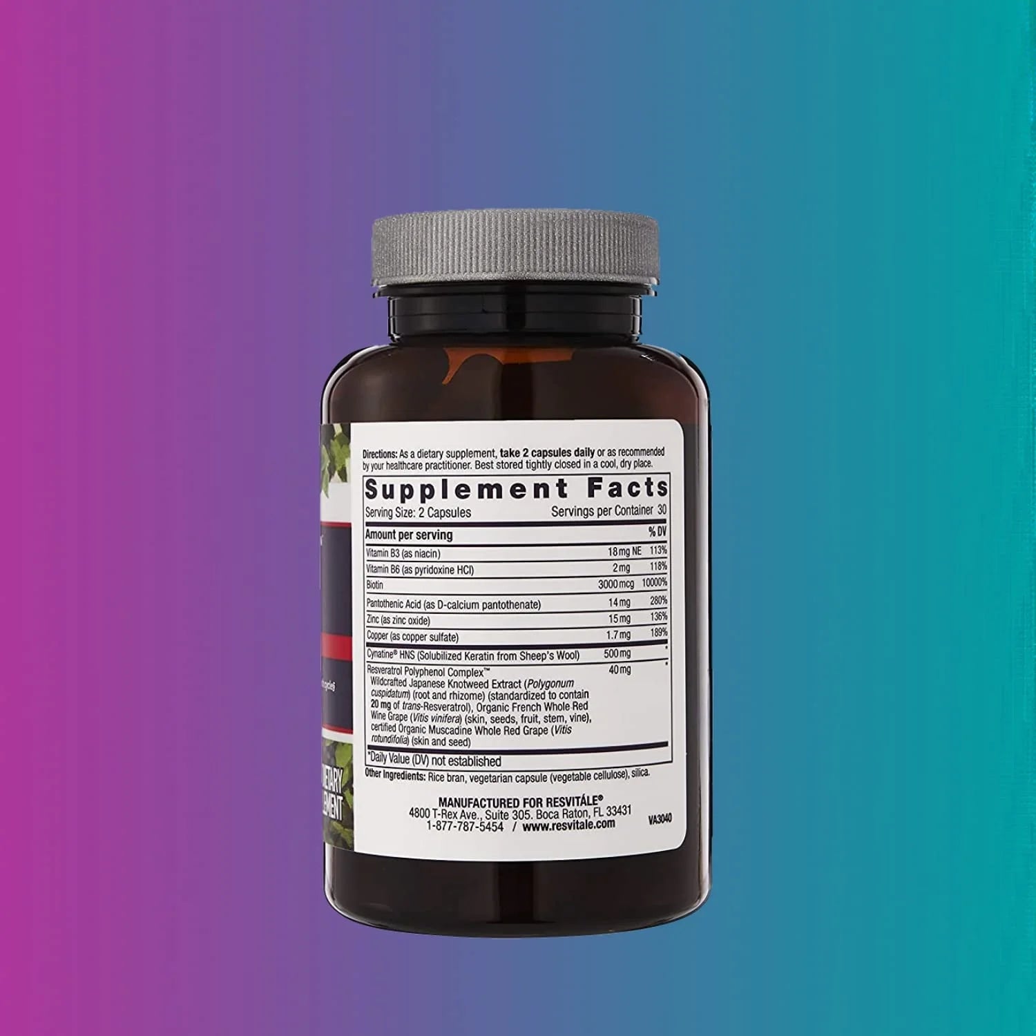 Keratin Complex Supplement for Hair, Skin and Nails A752704