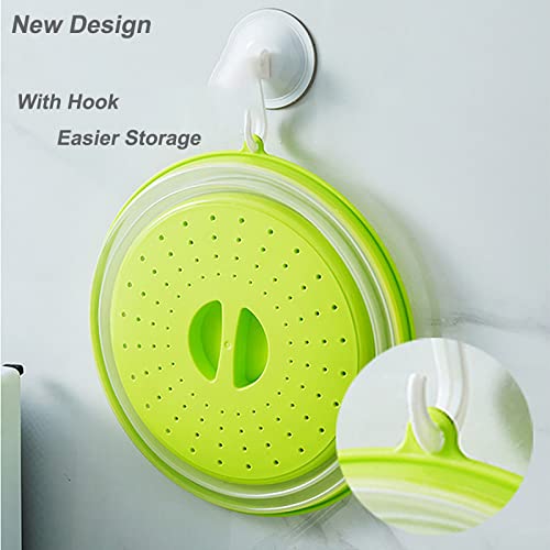 Collapsible Microwave Splatter Cover with Vent, 10.5 Inch Plate Lid, BPA Free Q639152