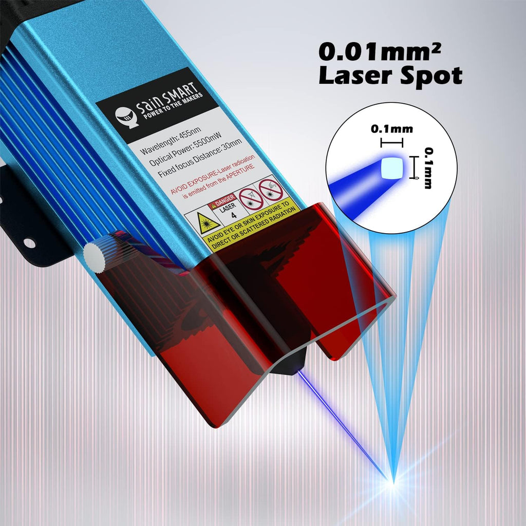 Compressed Spot Laser Module, 0.1mm Laser Spot, 5.5W for CNC Router K2829