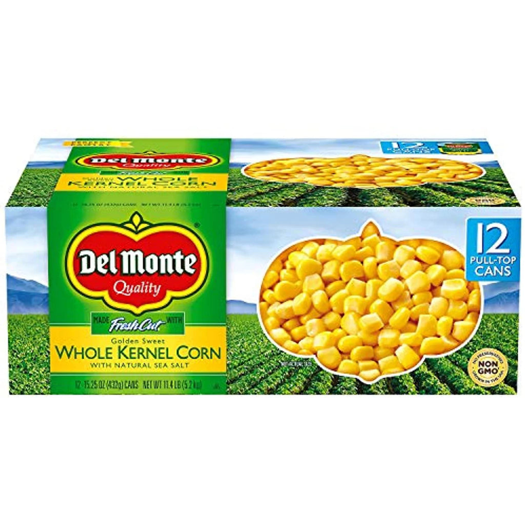 Whole Kernel Corn with Natural Sea Salt, 15.25 oz, 12-Pack Q8015