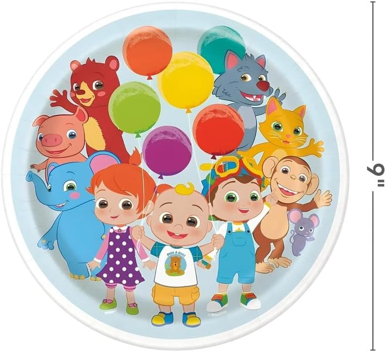 Round Dinner Plates 7 Inch, Pack of 8, Multicolor A35878