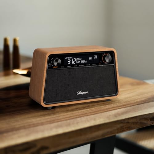 HD Radio AM/FM Bluetooth Wooden Cabinet Radio Y781
