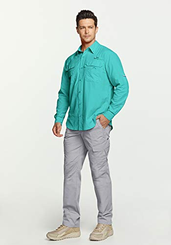 Men's Performance Fishing Shirt UPF 50+ Breathable Long Sleeve J722