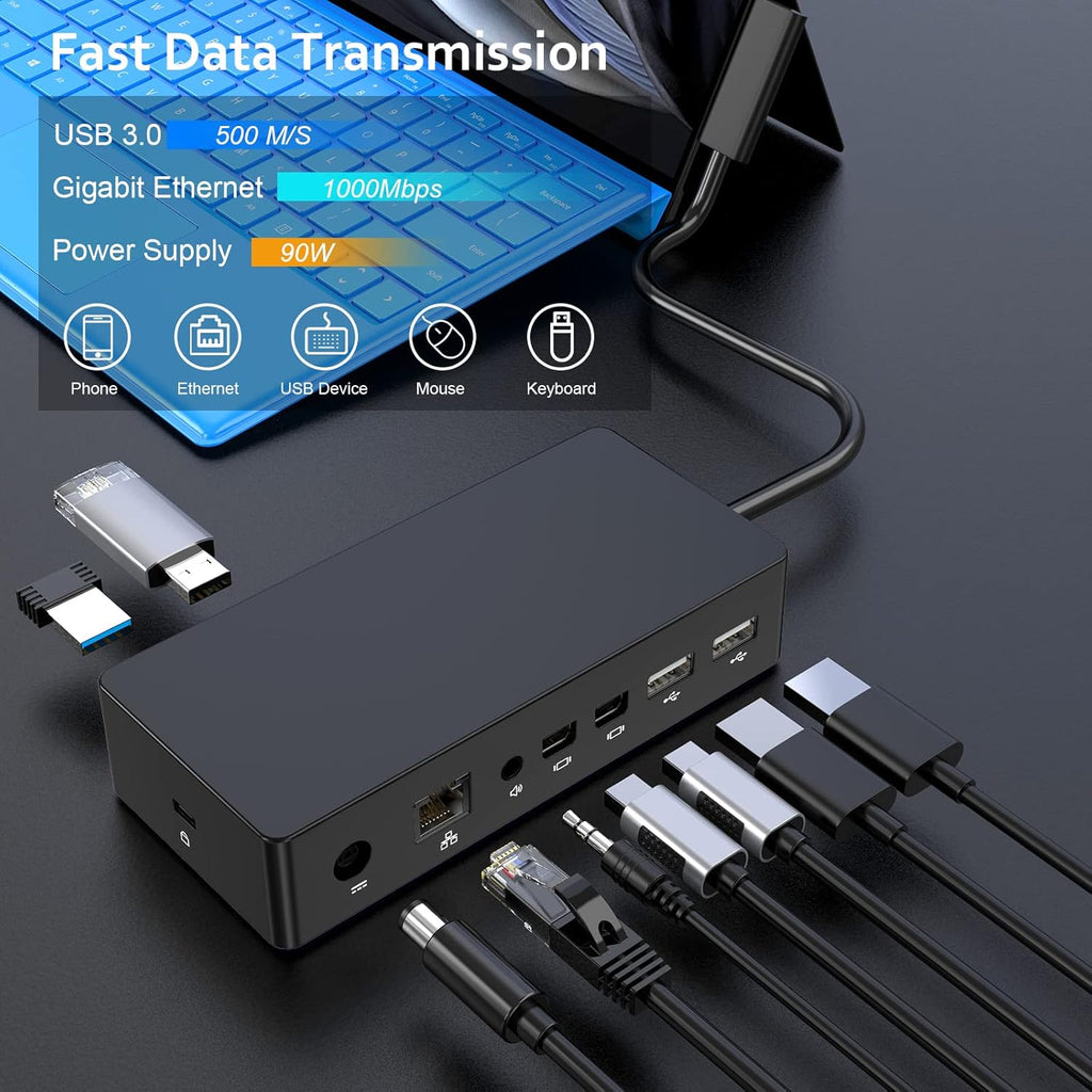 Surface Pro Docking Station with 90W Power Supply U1304