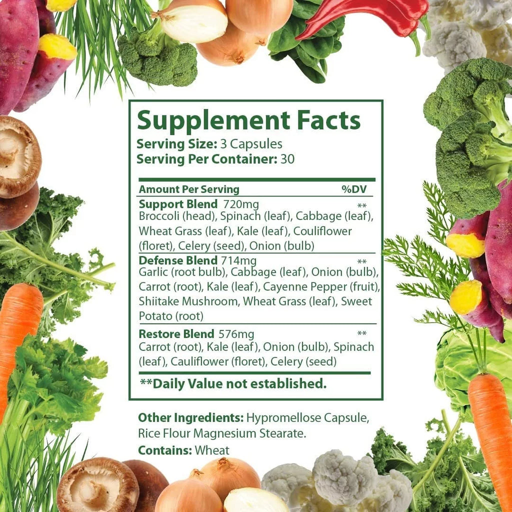 Fruit and Veggie Capsules, 180 Count Q73164