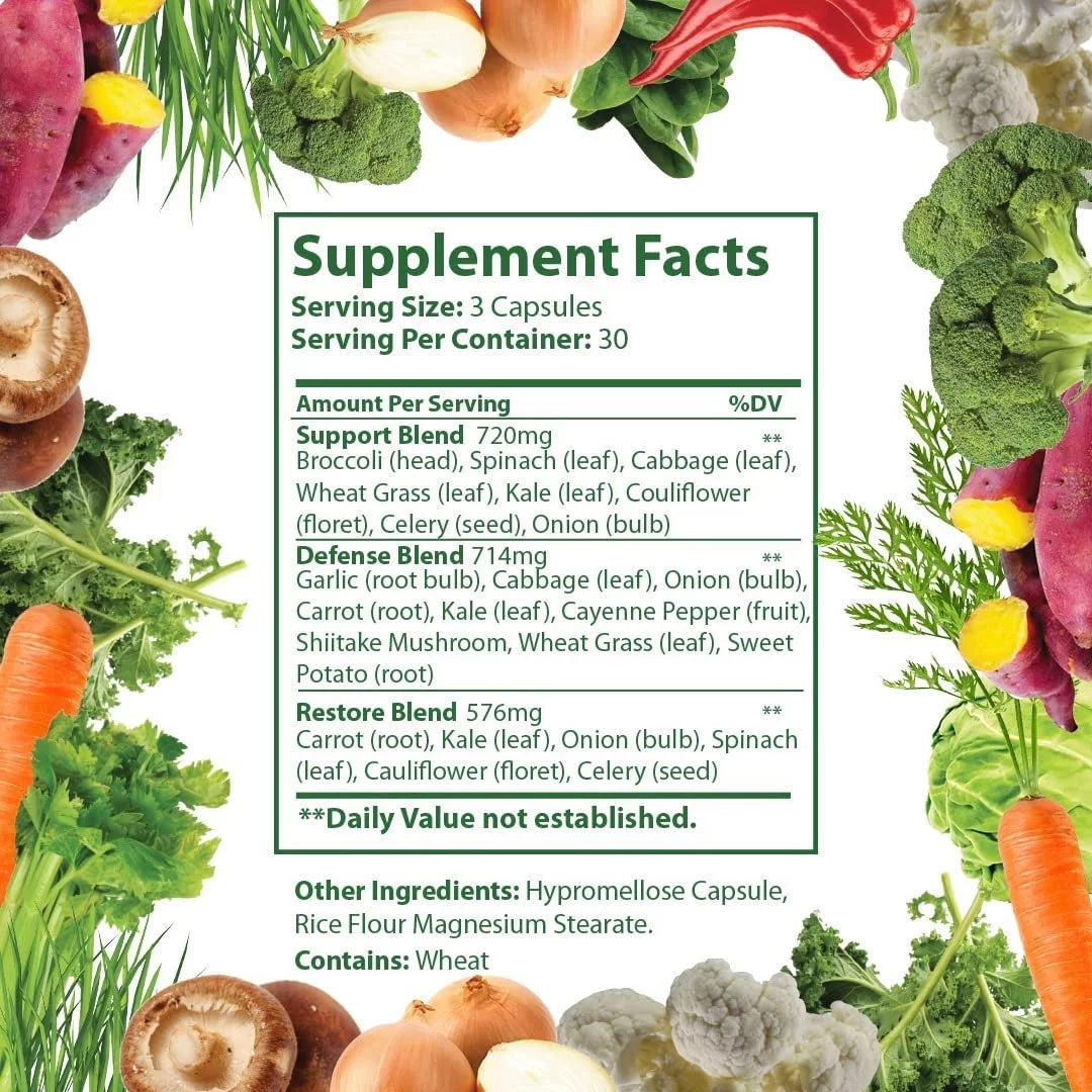 Fruit and Veggie Capsules, 180 Count Q73164