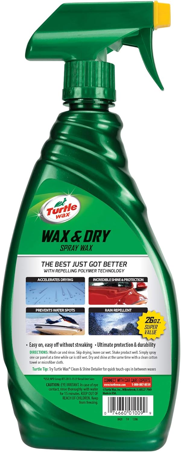 Quick Wax and Dry Spray - Carnauba Shine D4818