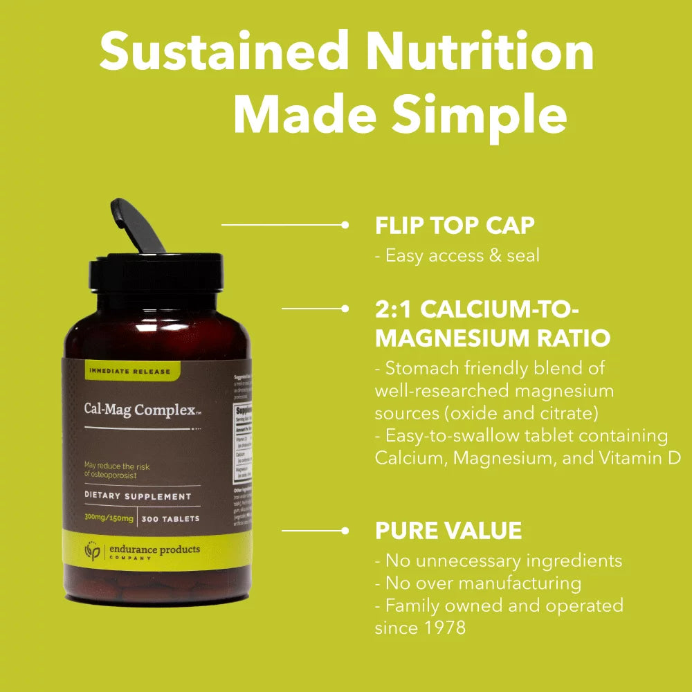 Calcium Magnesium Supplement, 300 Tablets M462