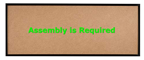 8.5x22 inch Picture Frame, Black, Style P375-3/8 inch Wide Molding, Box of 4