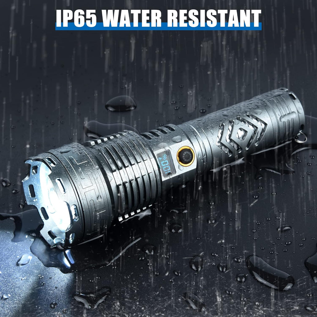 Rechargeable LED Flashlight 200000 Lumens with 5 Modes O733928