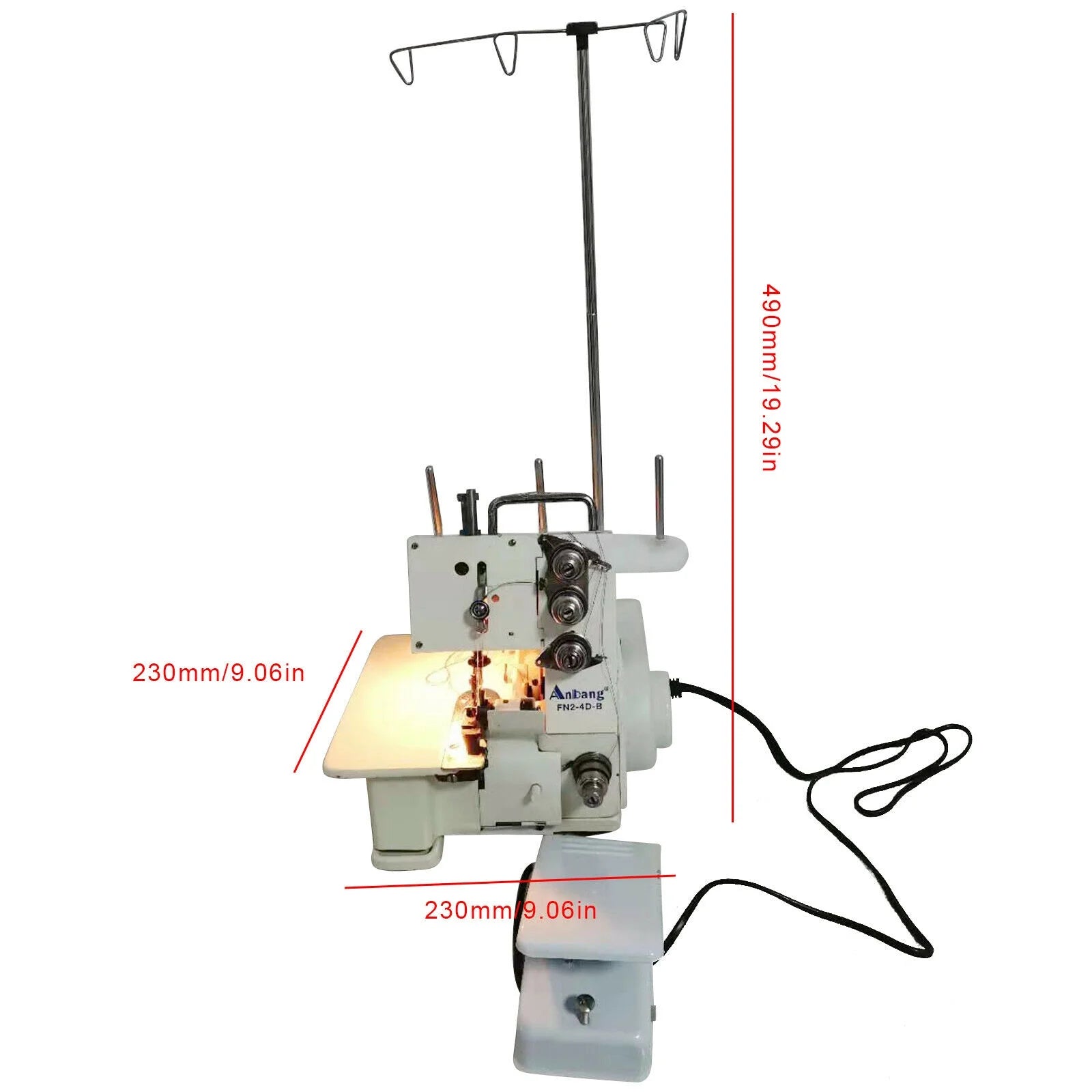 Serger Overlock Sewing Machine with Foot Controller P629866