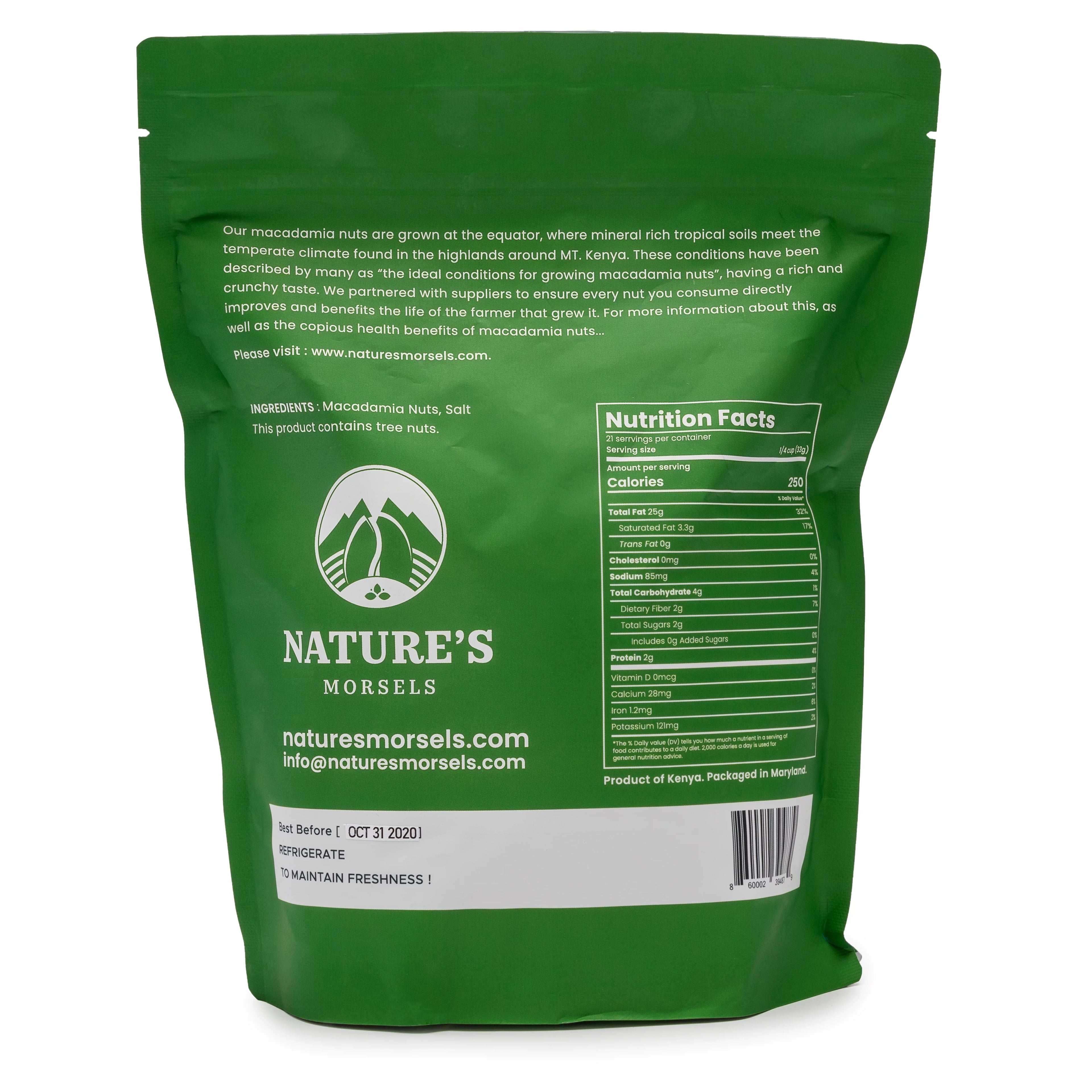 Light Roasted Macadamia Nuts 24oz B697
