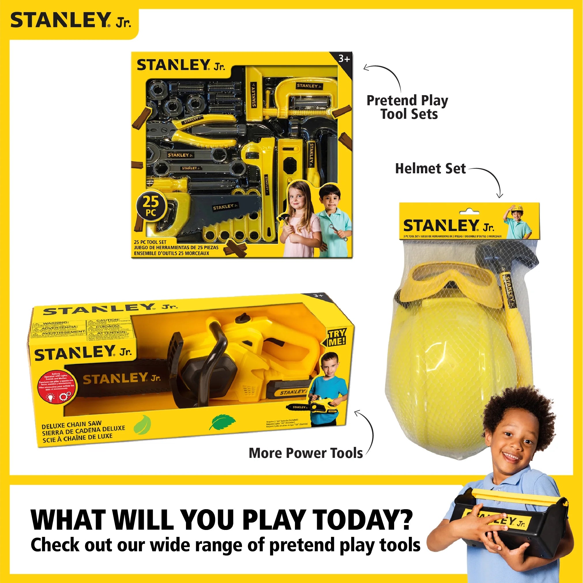 5 Piece Tool Set and Toolbox For Kids R795944