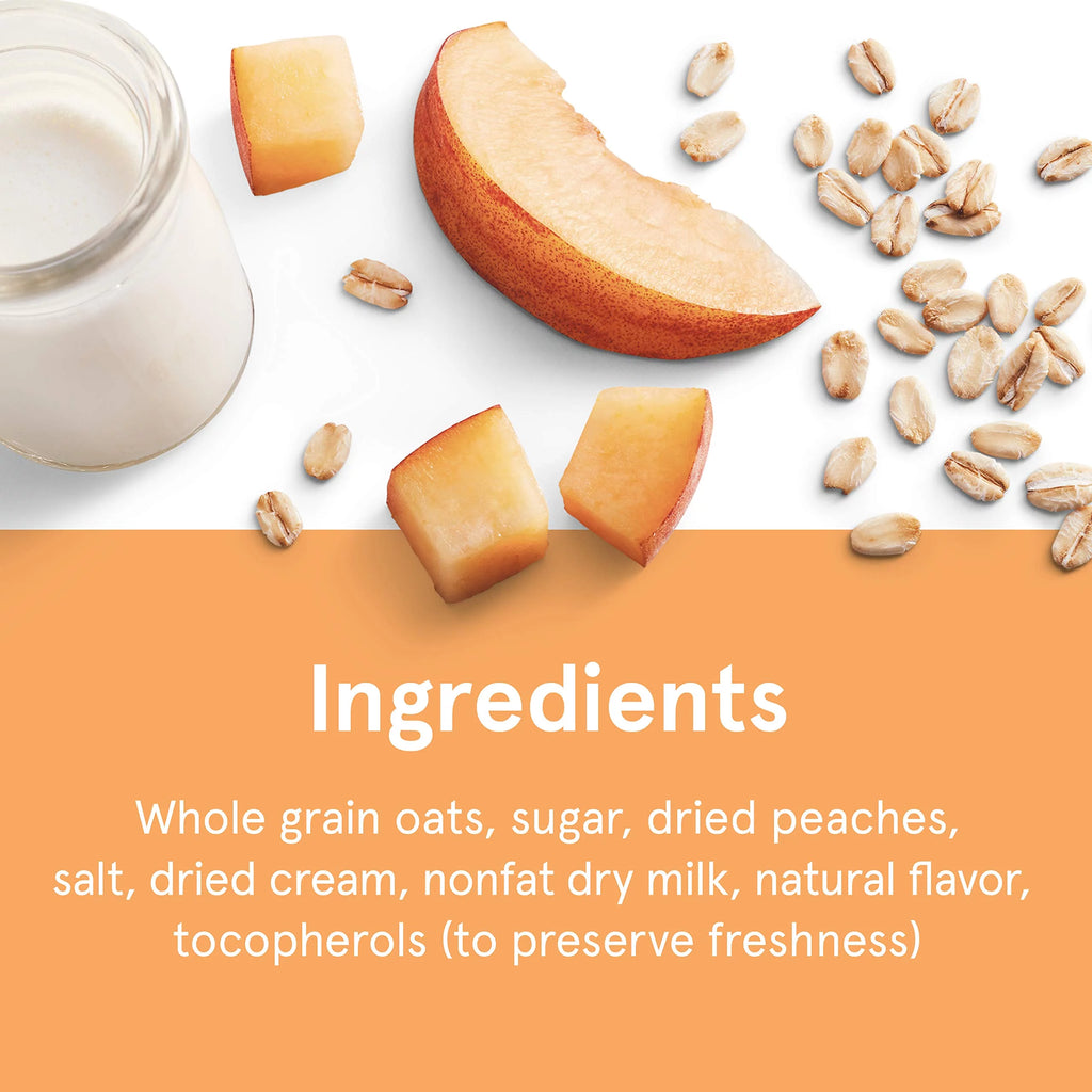 Instant Oatmeal, Peaches & Cream, 2-Pack J603403