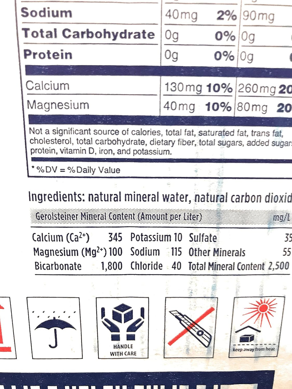 Sparkling Mineral Water, 750 ML K57366