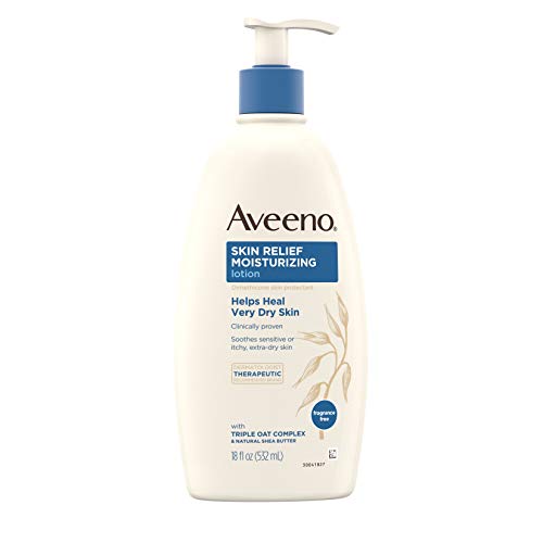 Unscented Moisturizing Lotion for Sensitive, Extra Dry Skin, 18 fl. oz (Pack of 2) M4350