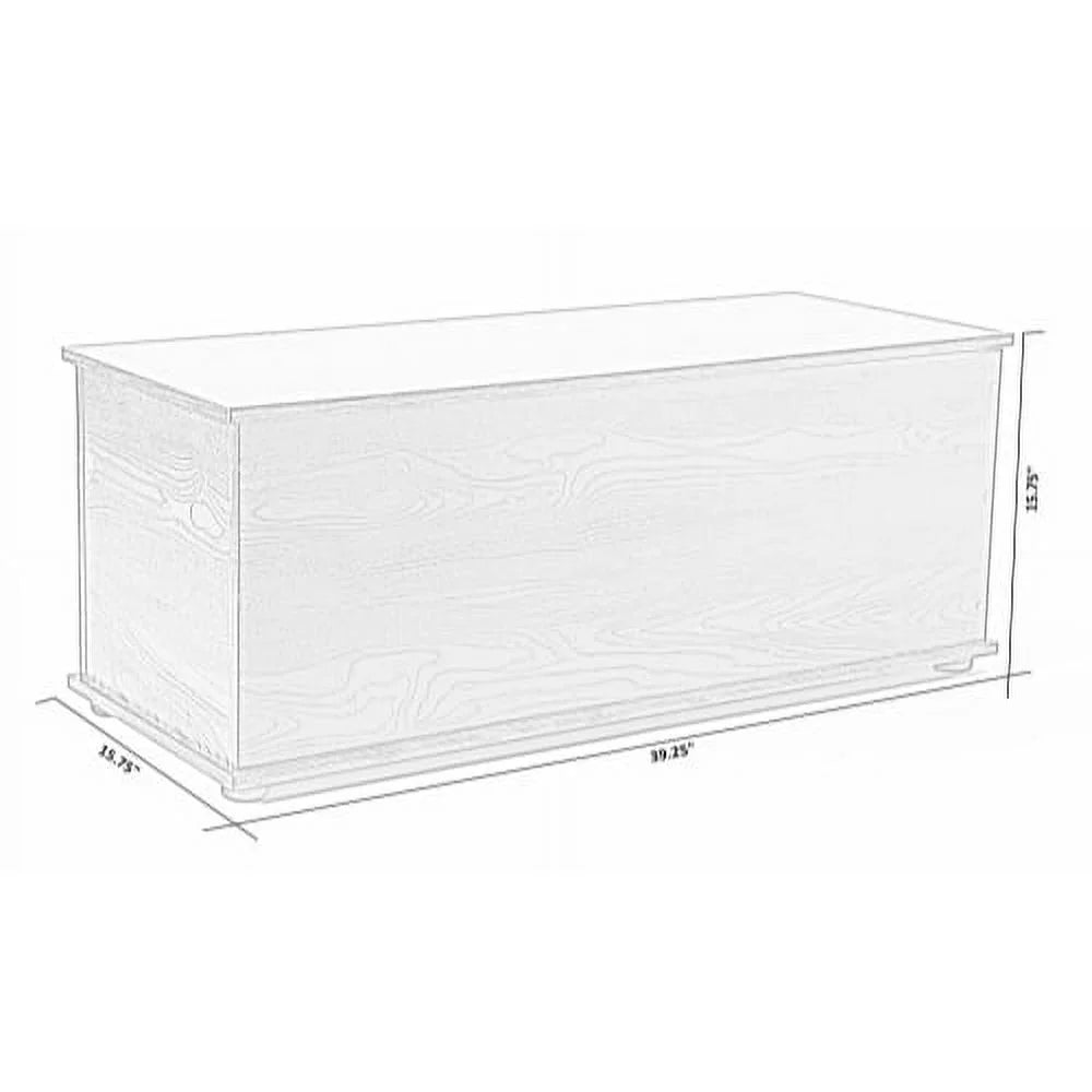 Wooden Toy Box with Storage, Brown Z475880